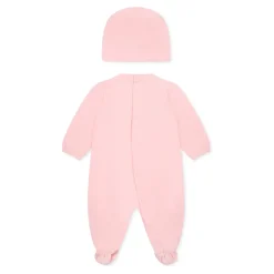 Roze Rompers en Hoed Set