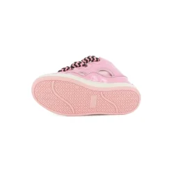 Roze Sneakers met Vetersluiting