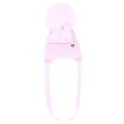 Roze Strik Beanie Muts