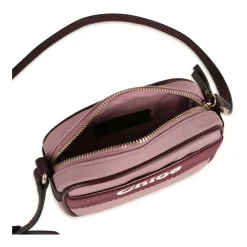 Roze tassen met polyester en leer