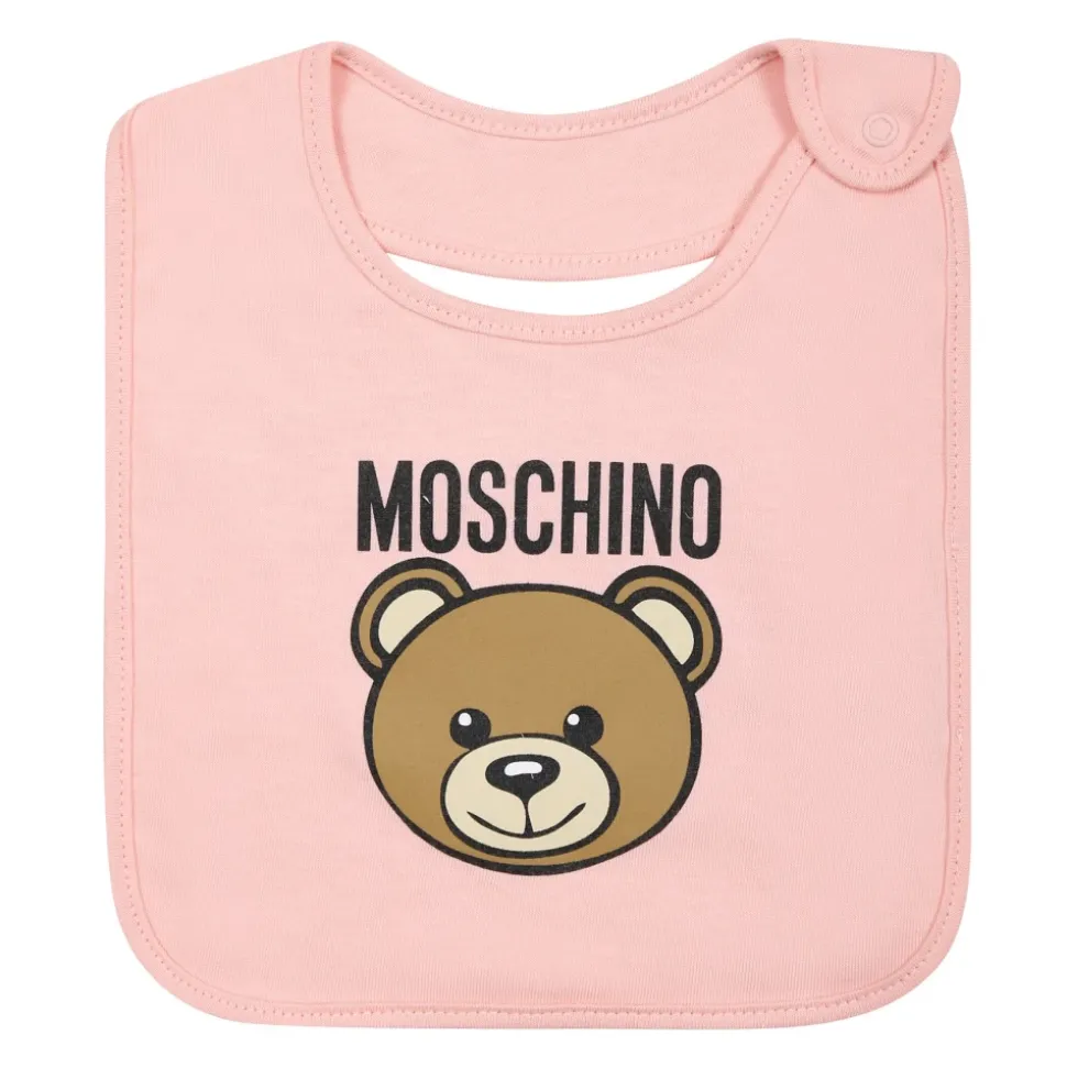 Roze Teddybeer Katoenen Accessoires Set