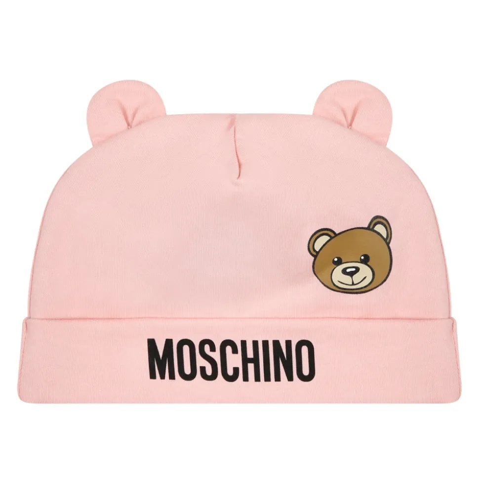 Roze Teddybeer Katoenen Accessoires Set