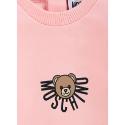 Roze Teddybeer Romper Fleece Katoen