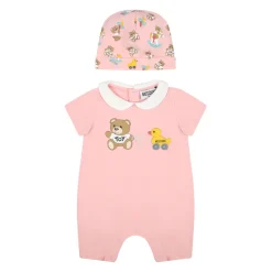Roze Teddybeer Romper Sets