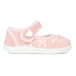 Roze Velvet Balletschoenen met Strikken