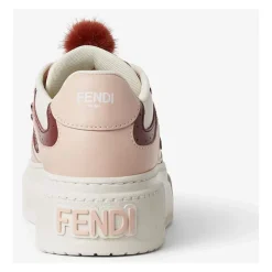 Roze Veterschoenen met FF Appliqué