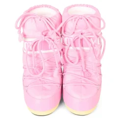 Roze waterafstotende sneeuwlaarzen met logo