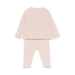 Roze Wol Geborduurde Babyjurk
