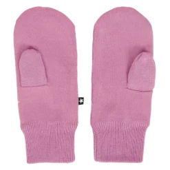 Roze wollen blend sterhandschoenen