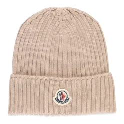 Roze Wollen Muts Meisje Logo Patch