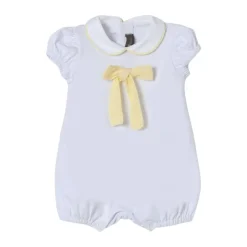 Ruffle Sleeve Bow Romper