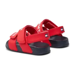 Sandalen met logo-print