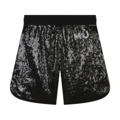 Sequin Embroidered Bermuda Shorts