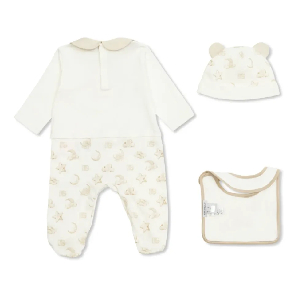 Set: muts, slabber en romper