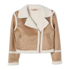 Sherpa Trim Suède Jas