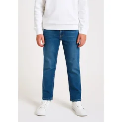 Slim Fit Blauwe Stenen Jeans