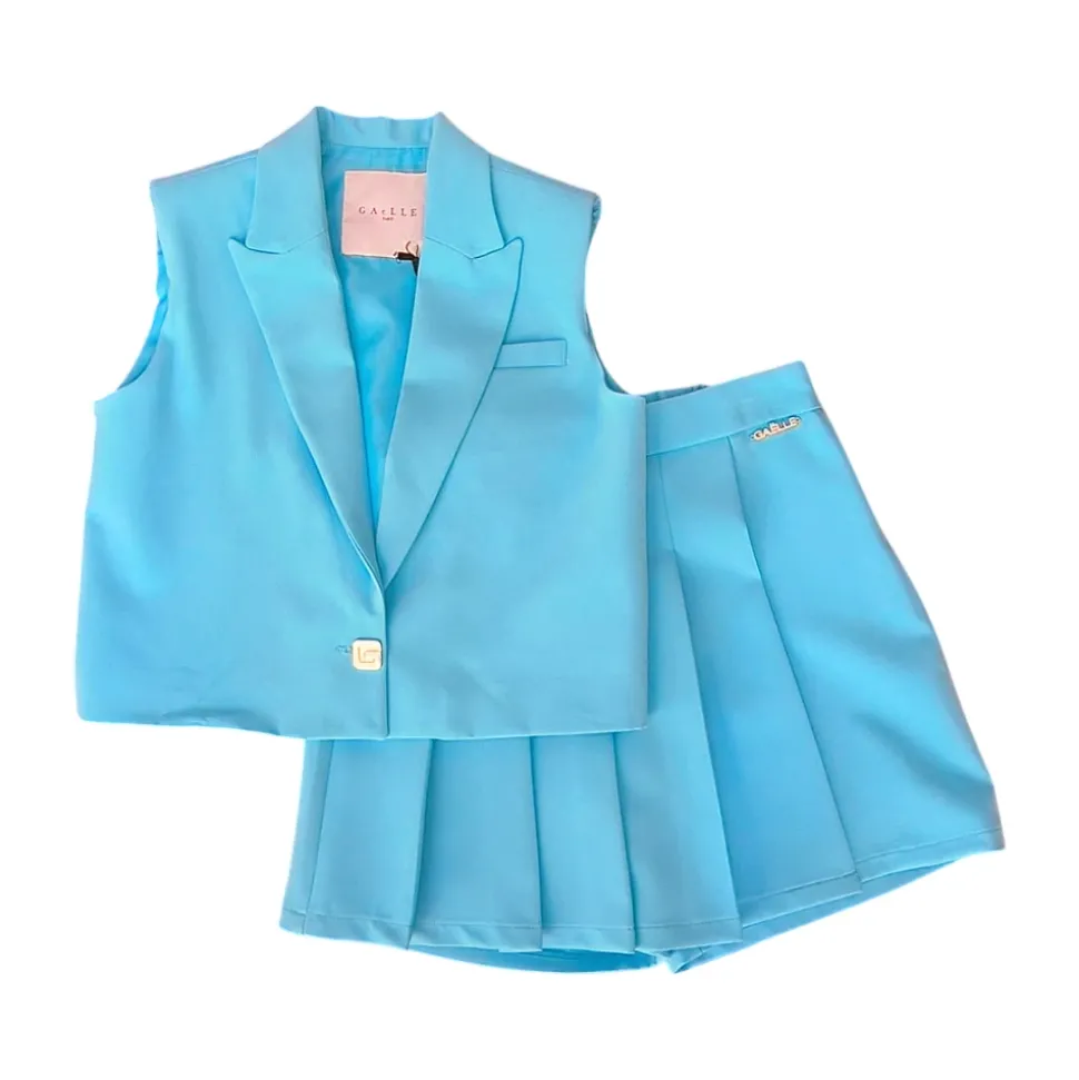 Stijlvol Gilet Shorts Set