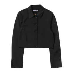 Stijlvolle Korte Jas met Knoopsluiting