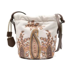 Stijlvolle Multicolor Schoudertas met Bloemendetails