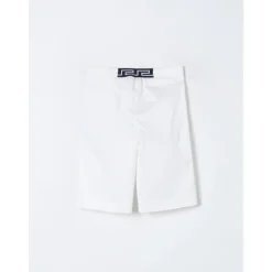 Stijlvolle Witte Knoopshorts