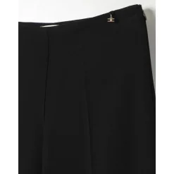 Stijlvolle Zwarte Wijde Pijpen Broek