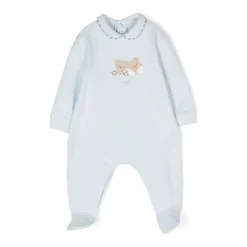 Stretch Katoen Fleece Jumpsuit met Kleine Beren