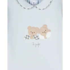 Stretch Katoen Fleece Jumpsuit met Kleine Beren