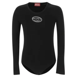 Stretch katoenen bodysuit met logo