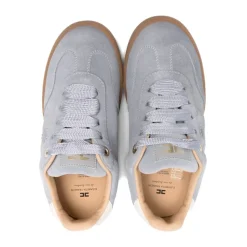 Suède Sneakers met Gouden Logo