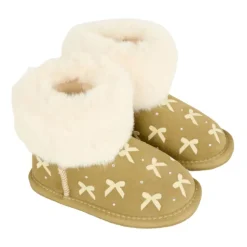 Suede Leren Laarzen met Strik