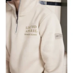 Sweater Zip Collar Print