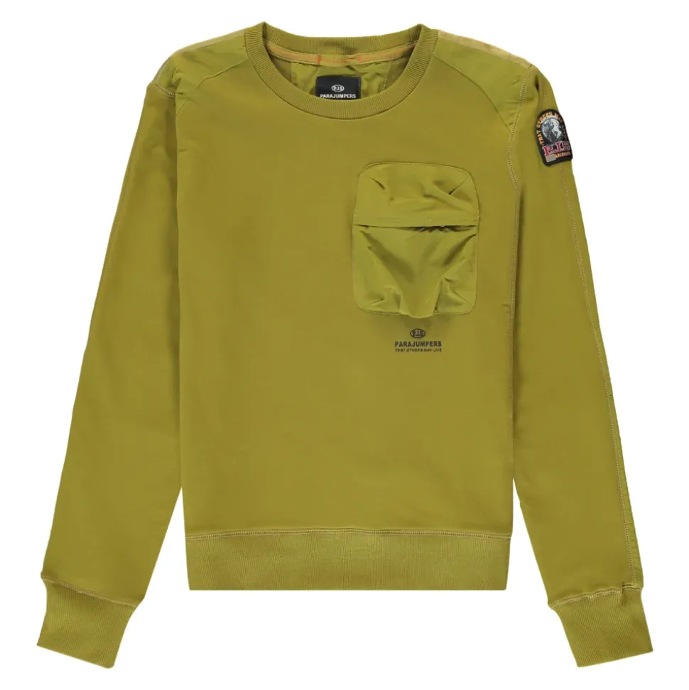 Sweatshirt met Lange Mouwen en Nylon Inzetstukken