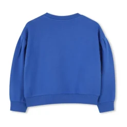 Sweatshirt met Ronde Hals en Borduurwerk aan de Voorkant