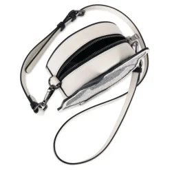 Tas van gecoat gestructureerde stof met strass