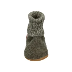 Taupe Instappers met Rubberen Zool