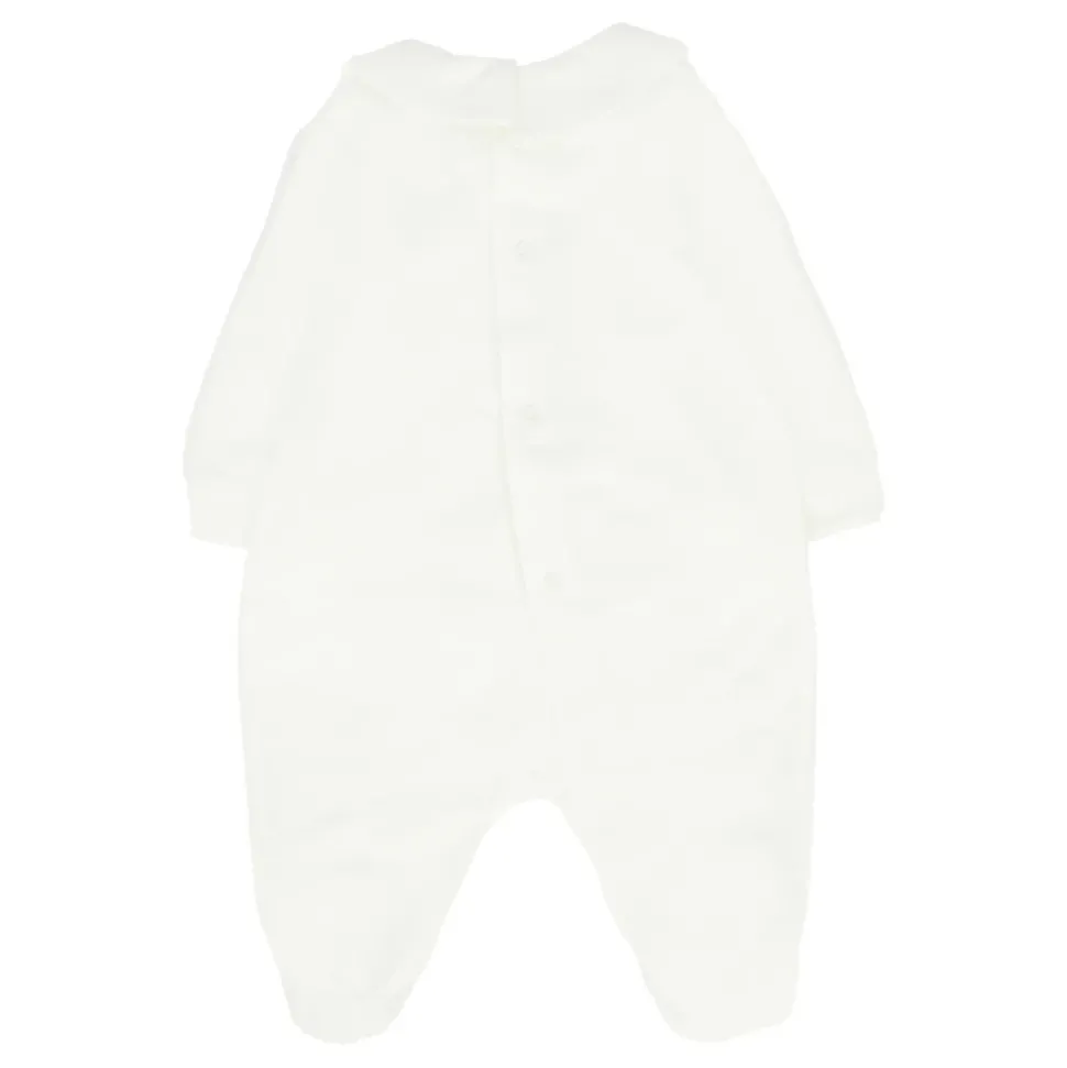 Teddy Bear Print Ivory Rompers