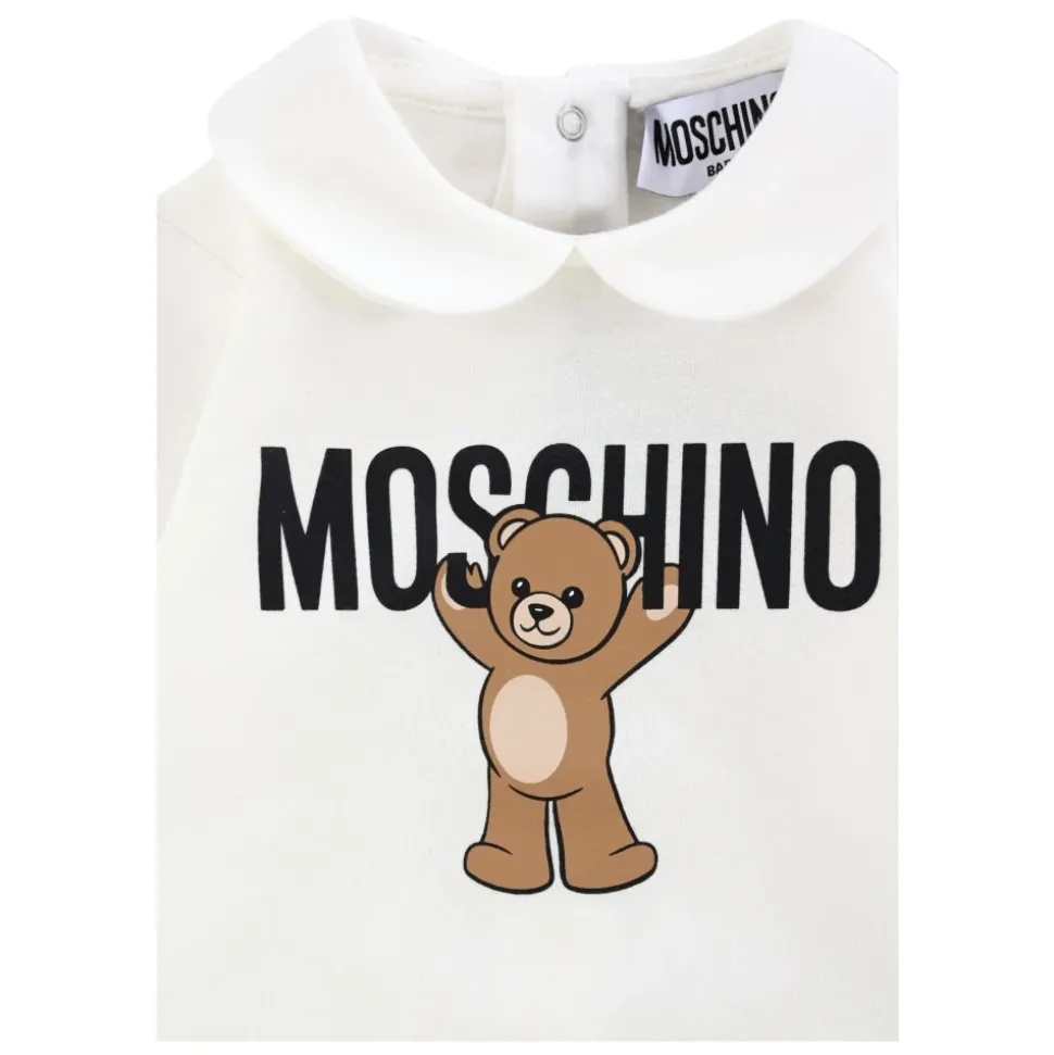 Teddy Bear Print Ivory Rompers