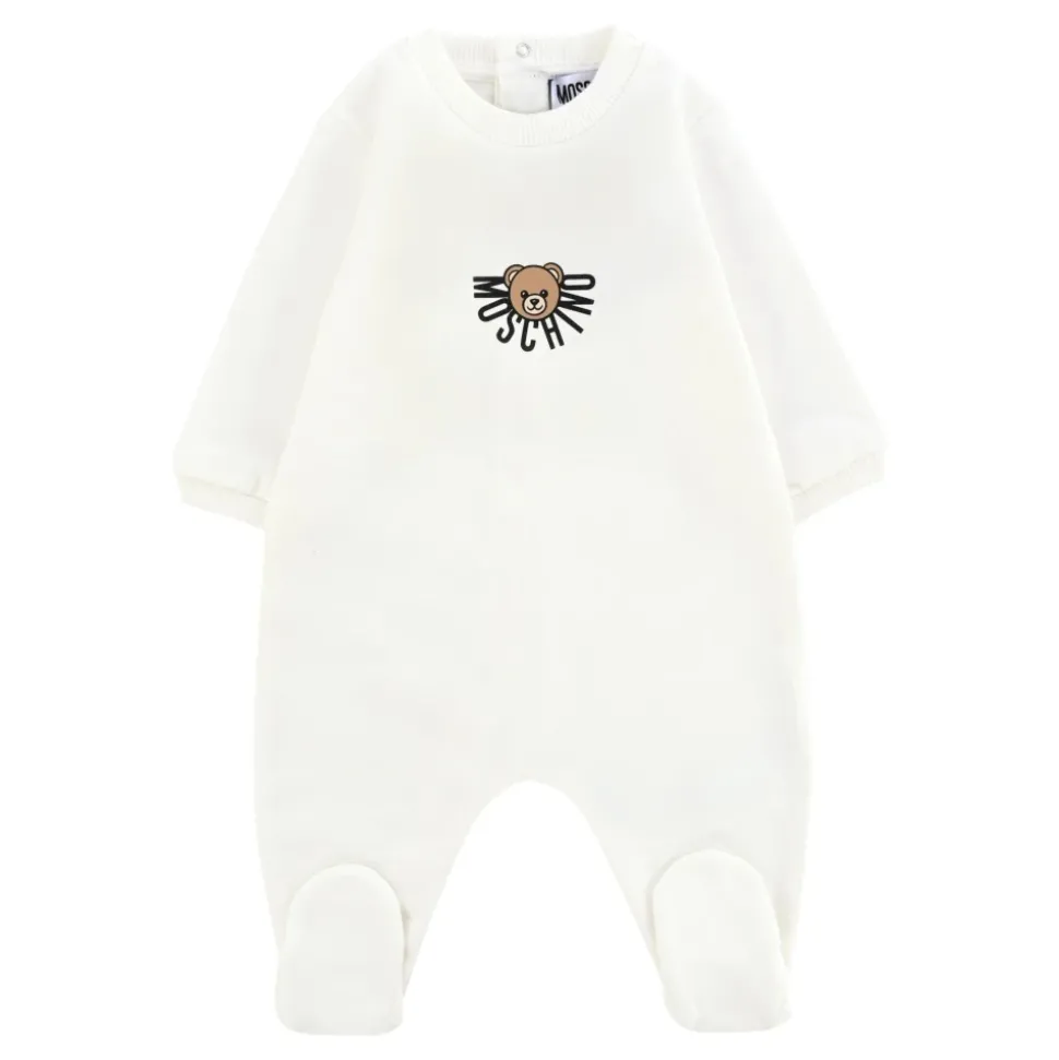 Teddy Bear Print Ivory Rompers
