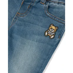 Teddy Patch Stretch Denim Broek
