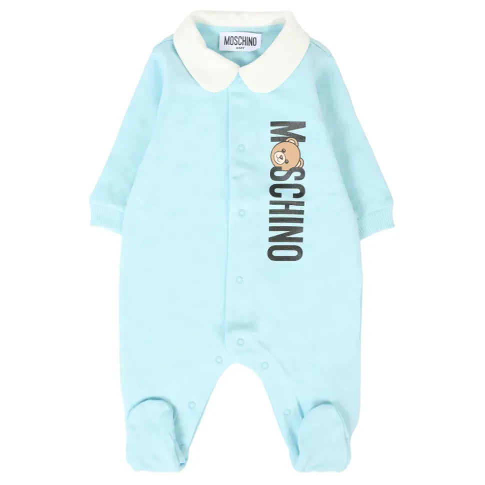 Teddybeer Romper in Lichtblauw