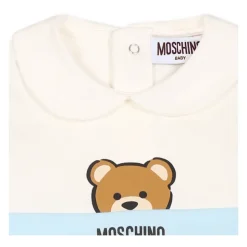 Teddybeer Rompers Lichtblauw Katoen