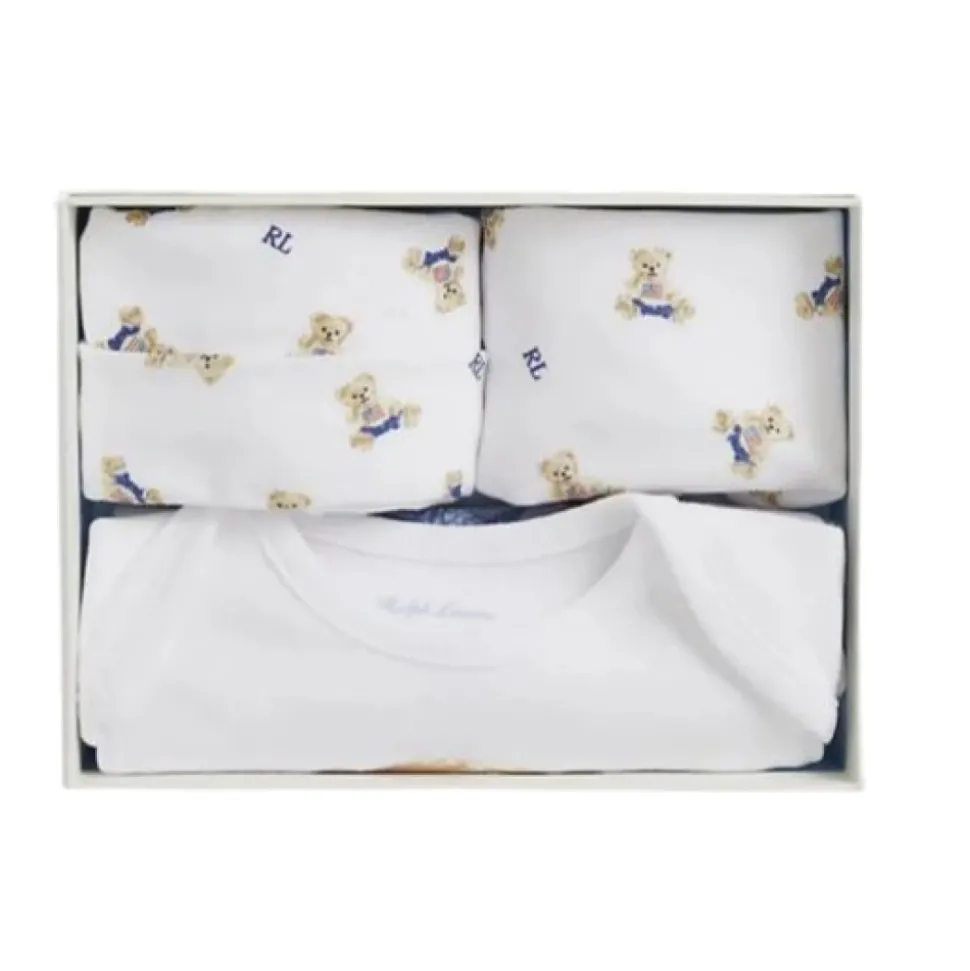 Teddybeer-print katoenen set