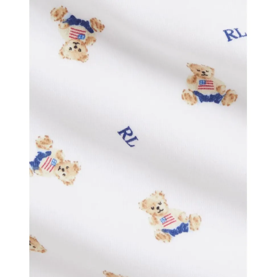 Teddybeer-print katoenen set