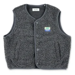 Teddy-effect Grijs Fleece Vest