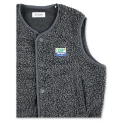 Teddy-effect Grijs Fleece Vest