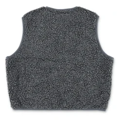 Teddy-effect Grijs Fleece Vest