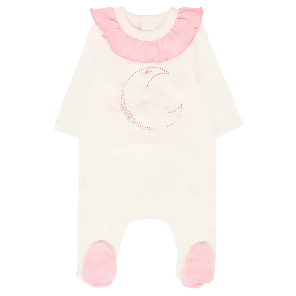 Tijger Maan Roze Katoenen Babypak