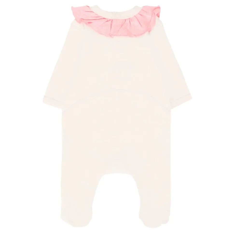 Tijger Maan Roze Katoenen Babypak