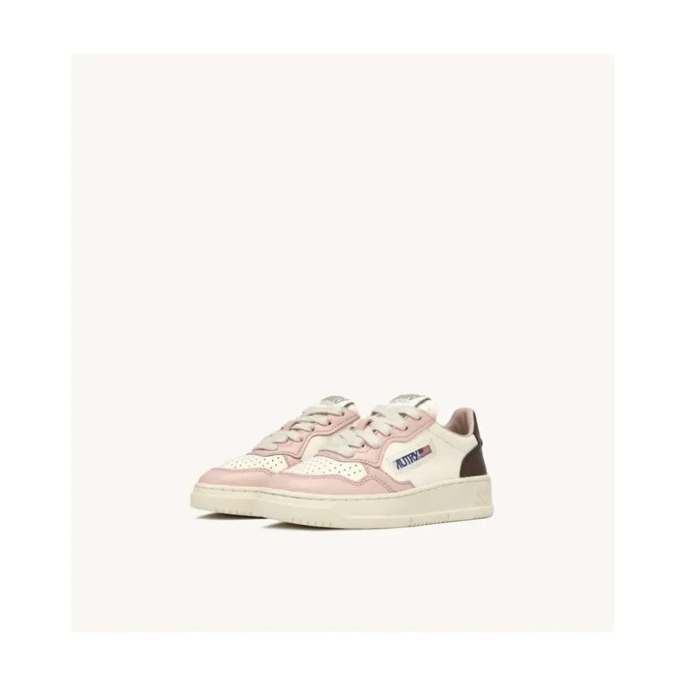 Tricolor Leren Sneakers