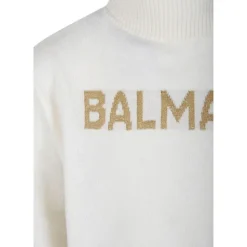 Trui met hoge hals van wolblend